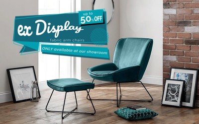 ex-Display sillón en tejido hasta  -70%