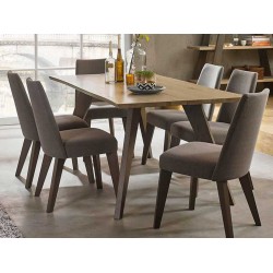 Mesa de Jantar Cadell 6 Lugares Carvalho Envelhecido