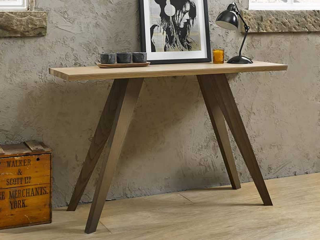 Mueble Recibidor Cadell Roble Envejecido Mueble Recibidor Cadell Roble Envejecido