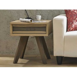 Mesa de Apoio Cadell c/ Gaveta Carvalho Envelhecido