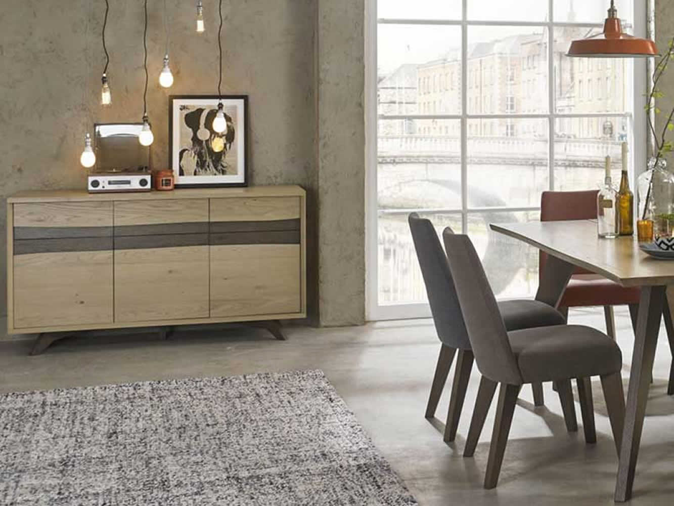 Cadell Aged Oak Wide Sideboard