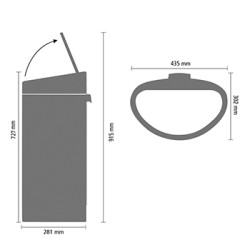 Brabantia Touch Bin New - 40 Litros