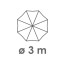 300 cm  + 60,00€ 