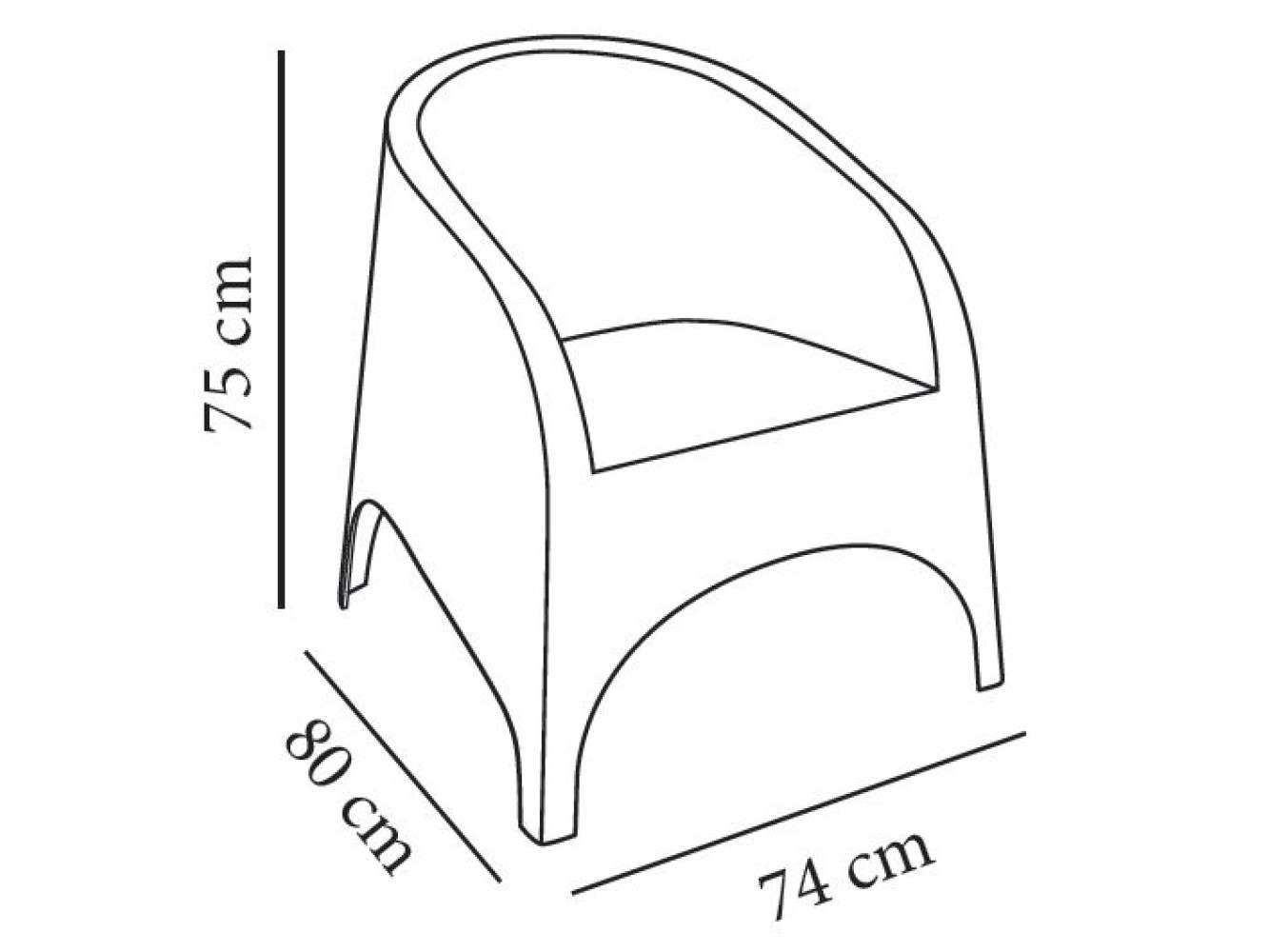 Sillón Estoril y Mesa de Bebidas