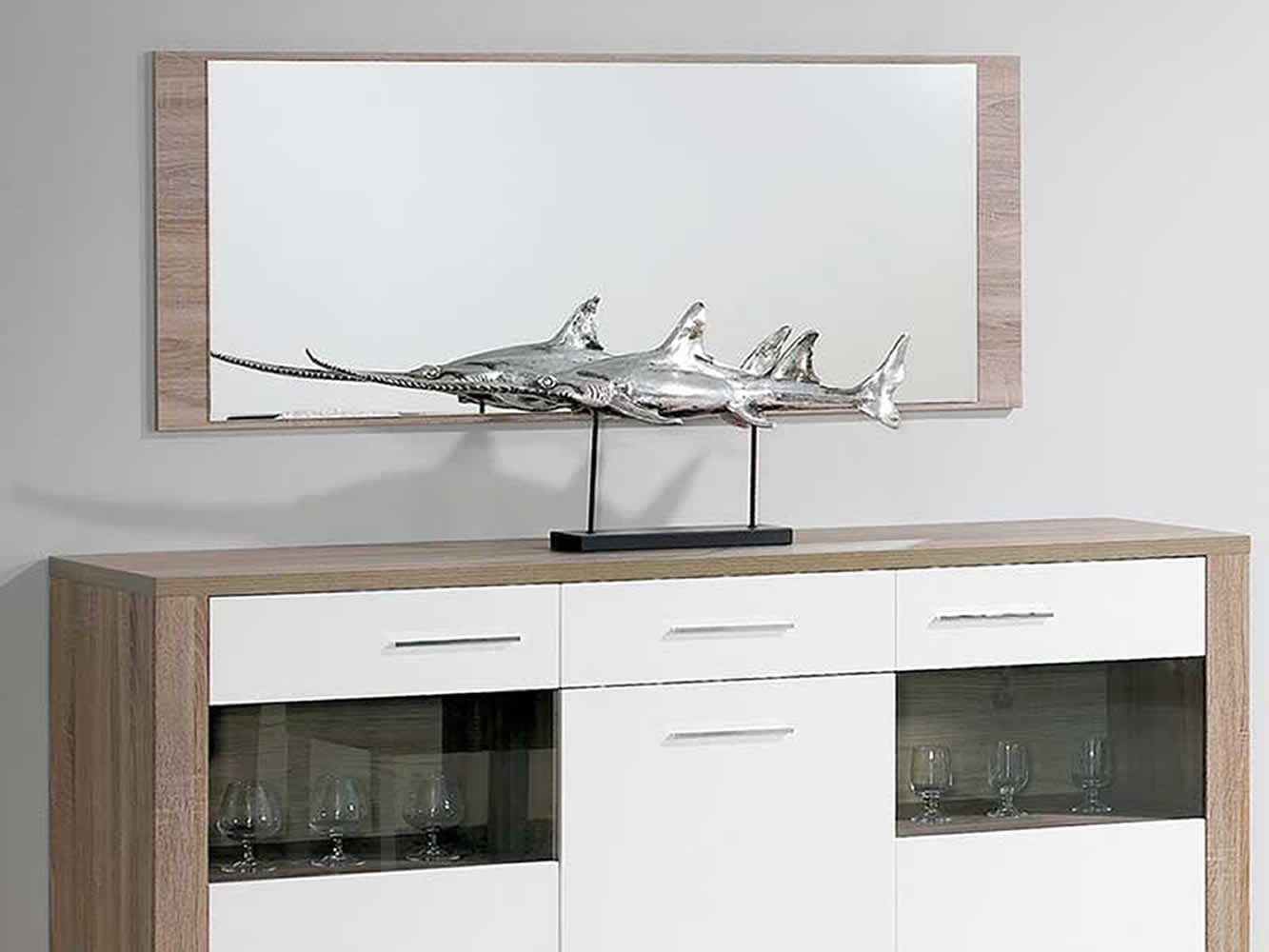 Buffet Como Chêne Gris/Blanc Buffet Como Chêne Gris/Blanc