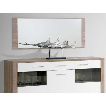 Como Grey Oak Mirror