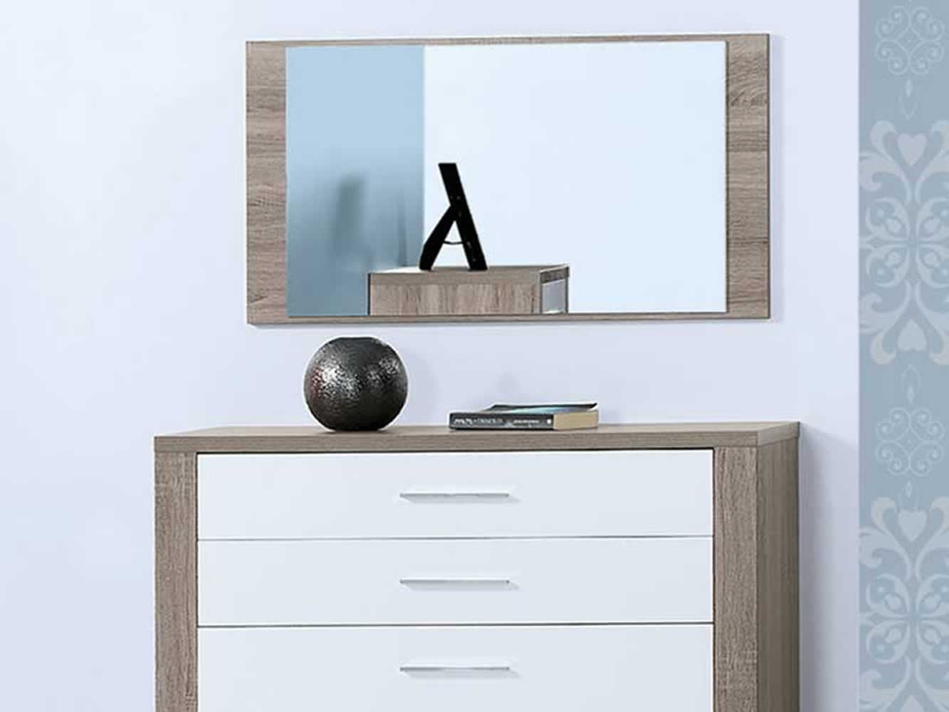 Miroir Como Chêne Gris Miroir Como Chêne Gris