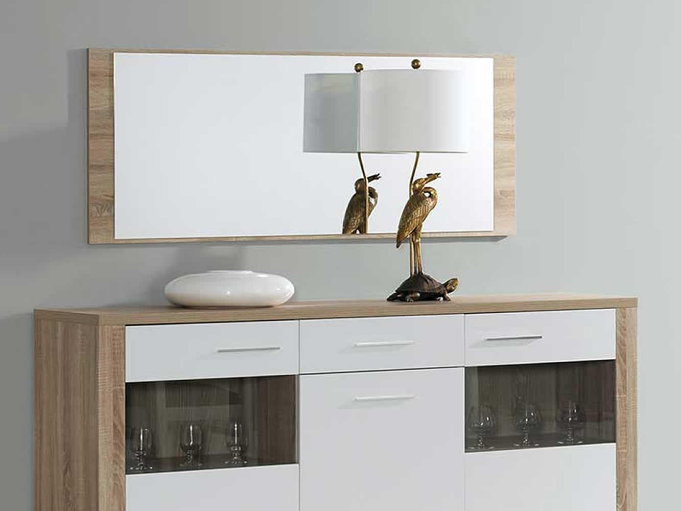 Como Natura Oak/White Sideboard