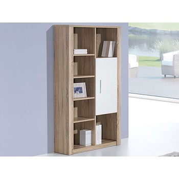 Estantería Como Roble Natura/Blanco con 1 Puerta Estantería Como Roble Natura/Blanco con 1 Puerta