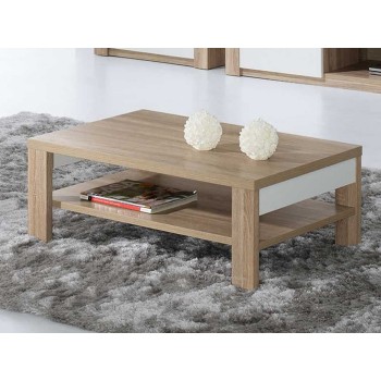 Mesa de Centro Como Roble Natura/Blanco Mesa de Centro Como Roble Natura/Blanco