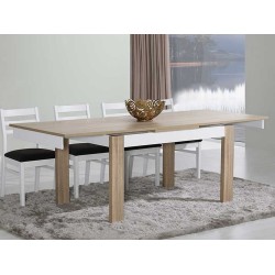 Mesa de Jantar Como Carvalho Natura/Branco