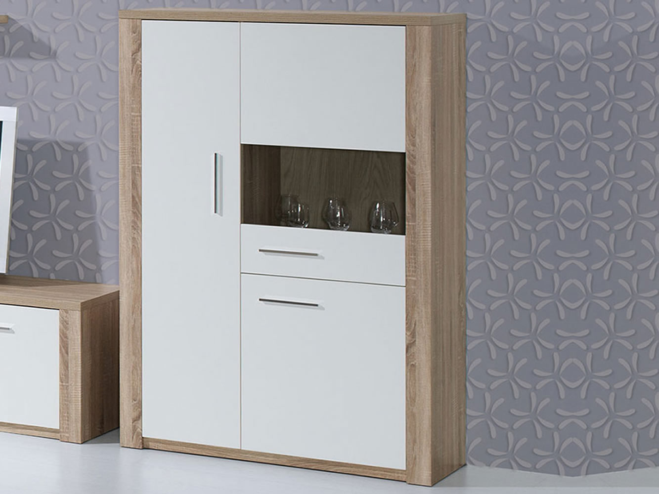 Como Natura Oak/White Bar Unit 
