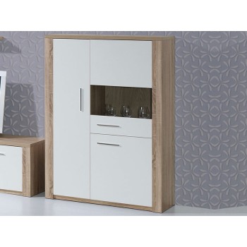 Móvel Bar Como em Carvalho Natura/Branco