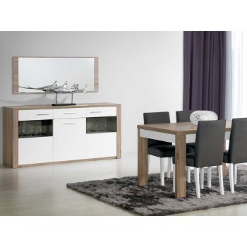 Buffet Como Chêne Gris/Blanc Buffet Como Chêne Gris/Blanc