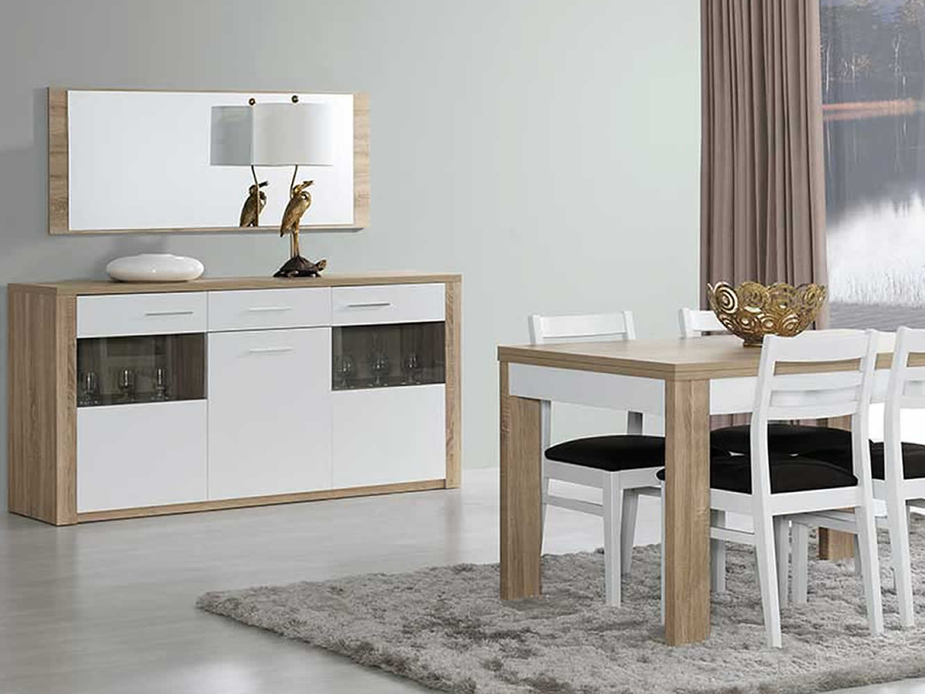 Como Natura Oak/White Sideboard