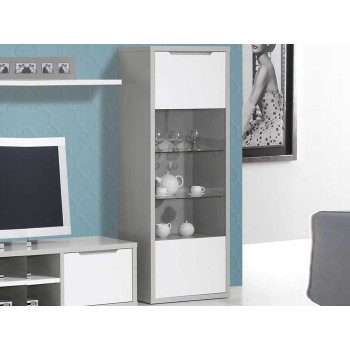 Vitrine Venice Gris/Blanc Vitrine Venice Gris/Blanc