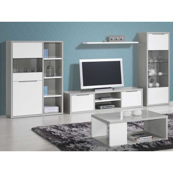 Vitrine Venice Gris/Blanc Vitrine Venice Gris/Blanc