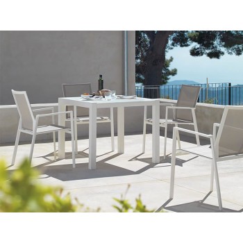 Chaise avec Accoudoirs Blanco Chaise avec Accoudoirs Blanco