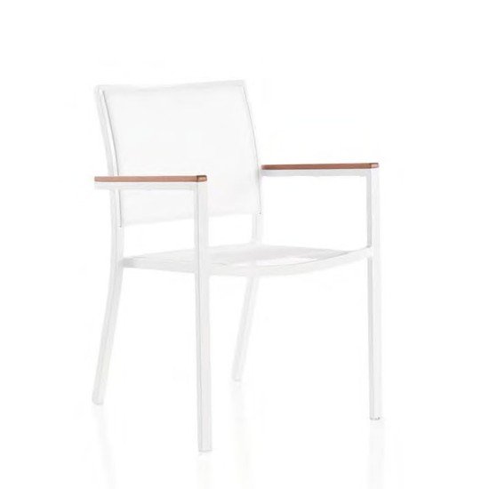 Blanco Textiline Chair with Armrests