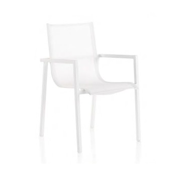 Chaise Incurvé avec Accoudoirs Blanco Chaise Incurvé avec Accoudoirs Blanco