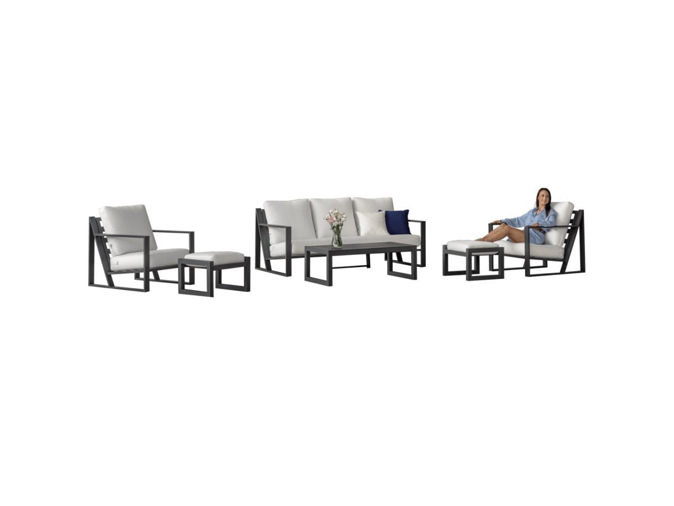 Conjunto de Sofá de 3 Plazas Aleli 8