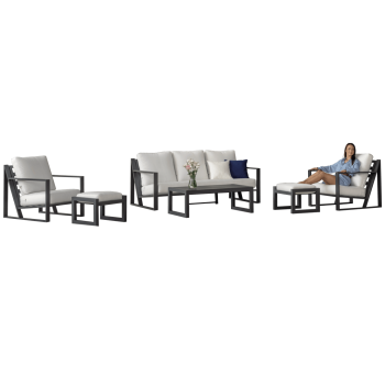 Conjunto de Sofá de 3 Lugares Aleli 8
