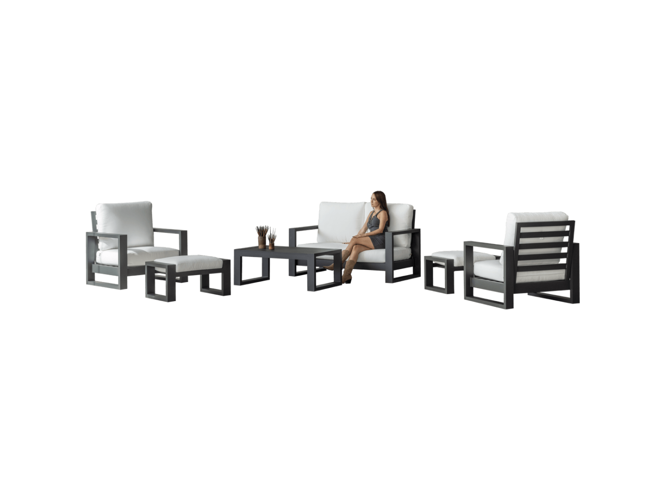 Conjunto de Sofá Cartago 7 de 2 Lugares