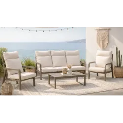 Conjunto de Sofá de 3 Lugares Haston 8