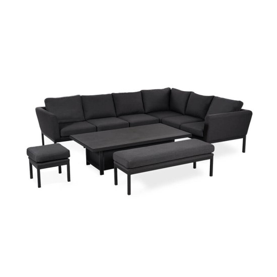 Ens. de Salle à Manger d'Angle avec Table Relevable Argenta