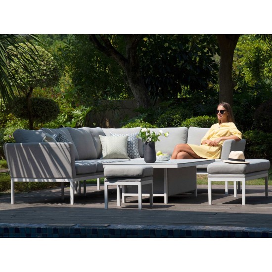 Ens. de Salle à Manger d'Angle avec Table Relevable Argenta