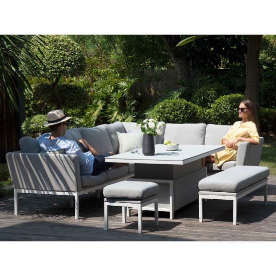 Ens. de Salle à Manger d'Angle avec Table Relevable Argenta