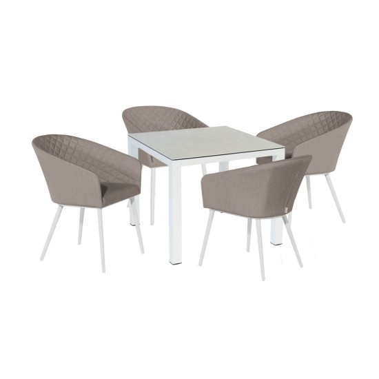 Conjunto de Jantar Quadrado Napoli com 4 Lugares Conjunto de Jantar Quadrado Napoli com 4 Lugares