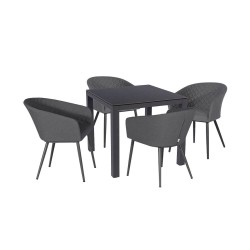 Conjunto de Jantar Quadrado Napoli com 4 Lugares