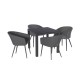 Conjunto de Jantar Quadrado Napoli com 4 Lugares Conjunto de Jantar Quadrado Napoli com 4 Lugares