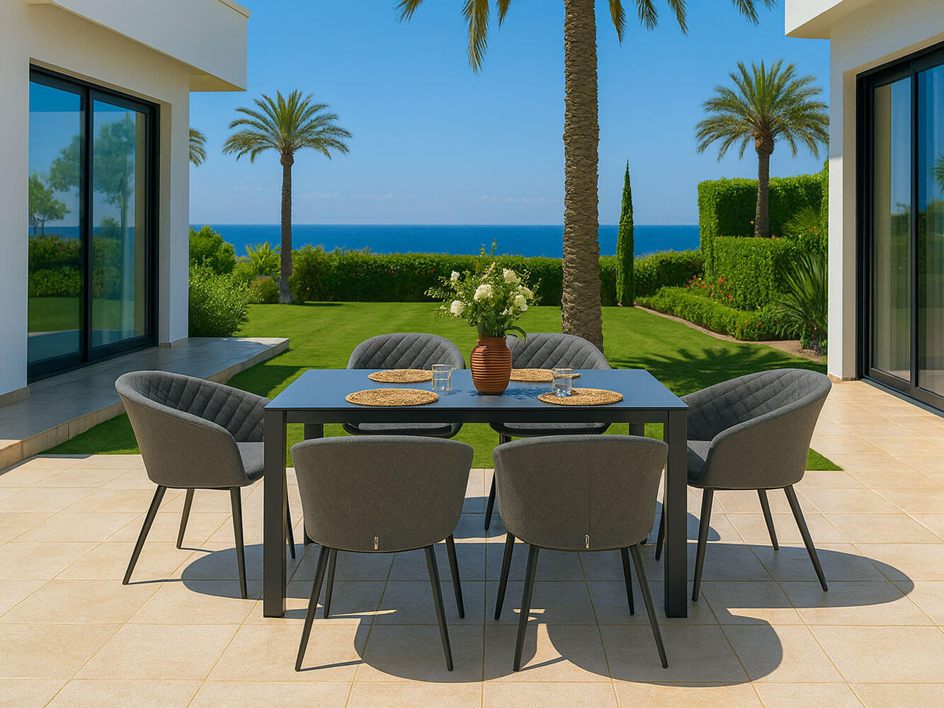 Conjunto de Jantar Rectangular Napoli com 6 Lugares Conjunto de Jantar Rectangular Napoli com 6 Lugares