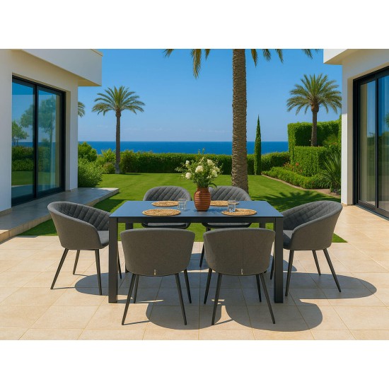 Conjunto de Jantar Rectangular Napoli com 6 Lugares Conjunto de Jantar Rectangular Napoli com 6 Lugares