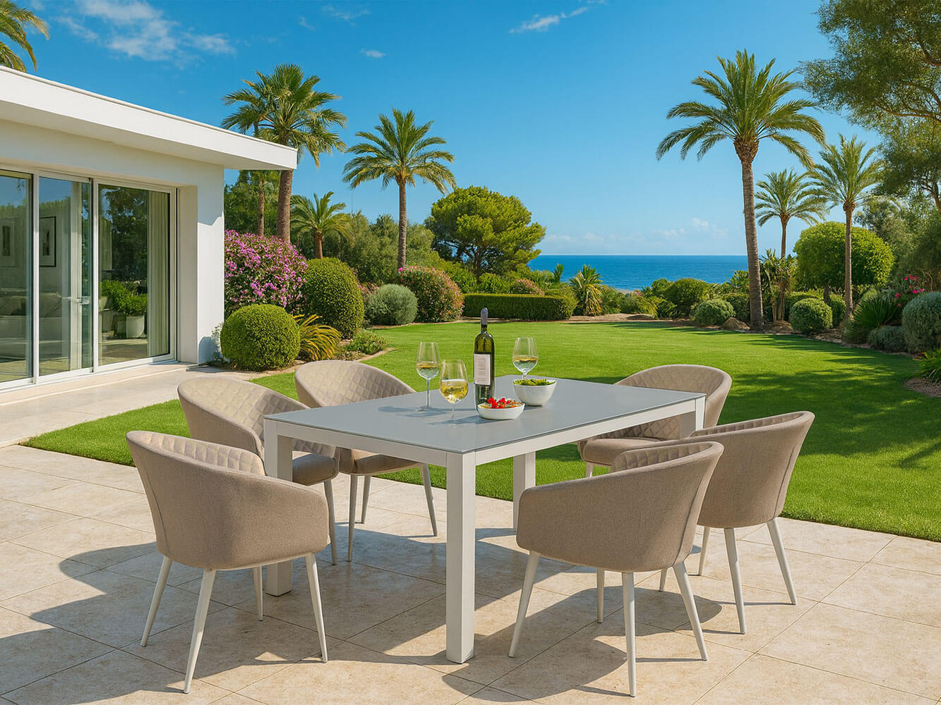 Conjunto de Jantar Rectangular Napoli com 6 Lugares Conjunto de Jantar Rectangular Napoli com 6 Lugares