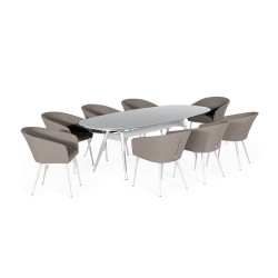 Conjunto de Jantar Oval Napoli com 8 Lugares