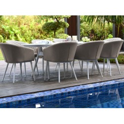 Conjunto de Jantar Oval Napoli com 8 Lugares