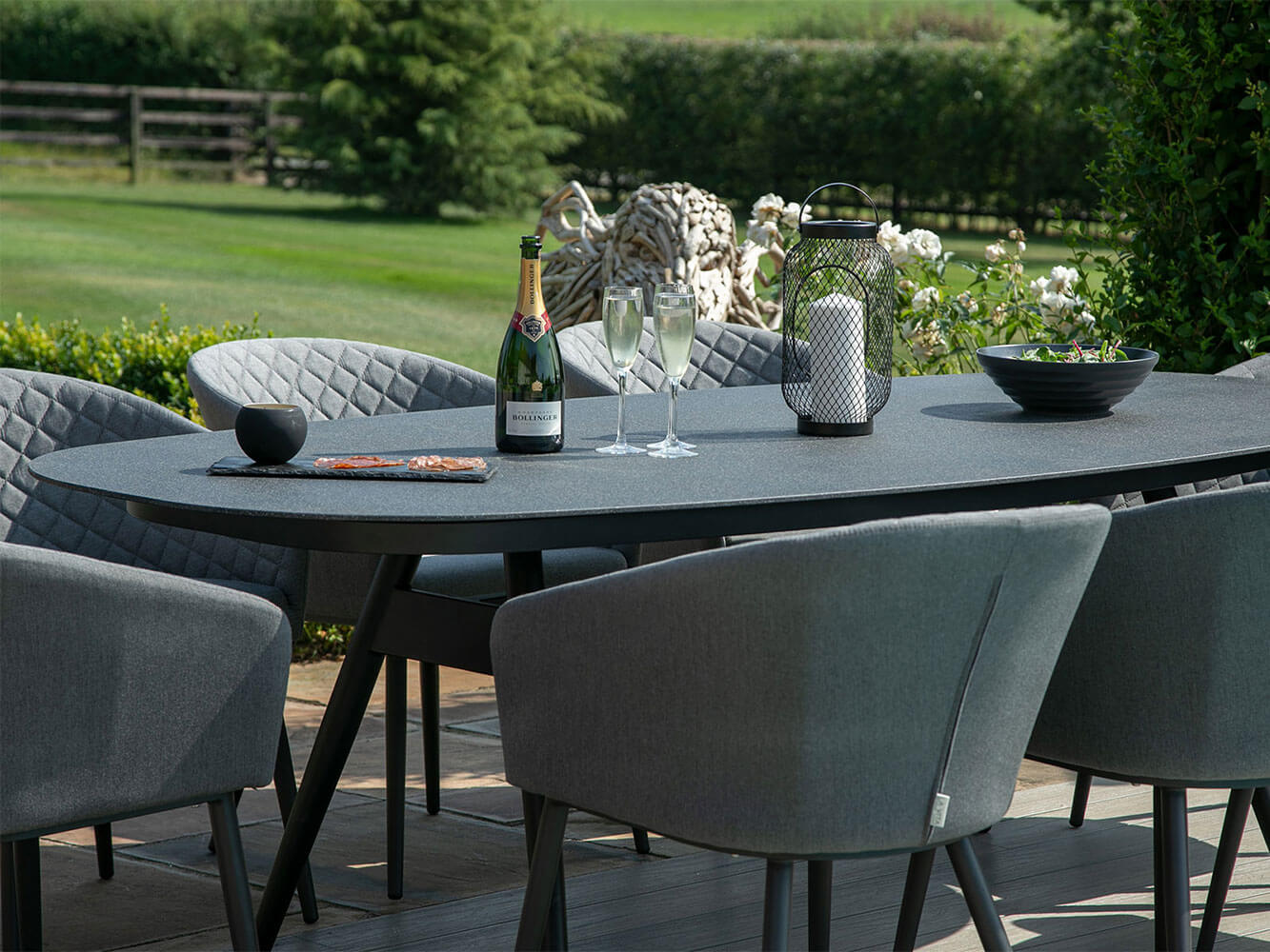 Conjunto de Jantar Oval Napoli com 8 Lugares