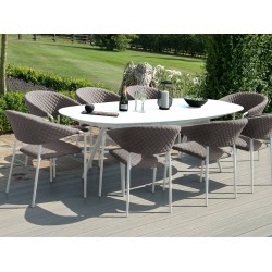 Conjunto de Jantar Oval Nuoro com 8 Lugares