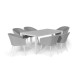 Conjunto de Jantar Rectangular Napoli com 6 Lugares Conjunto de Jantar Rectangular Napoli com 6 Lugares