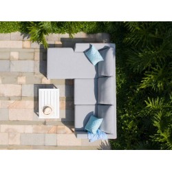 Conjunto de Sofá com Chaise Longue Argenta