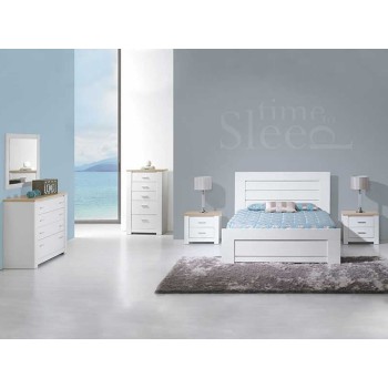 Mesa de Cabeceira Florence Carvalho/Branco Mesa de Cabeceira Florence Carvalho/Branco