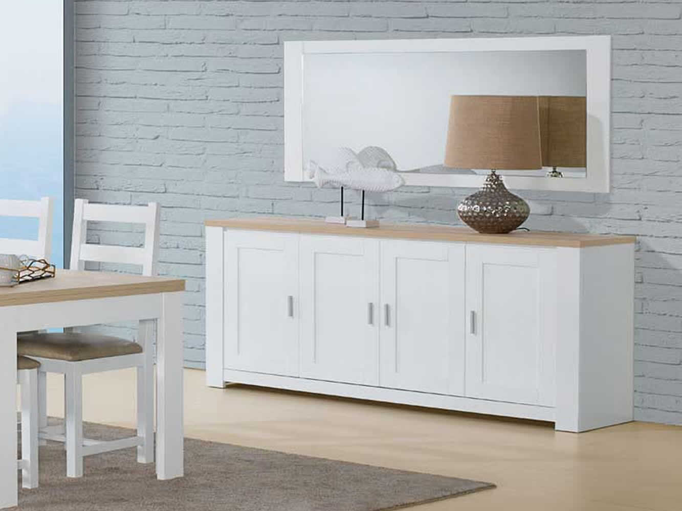 Buffet Florence Chêne/Blanc Buffet Florence Chêne/Blanc
