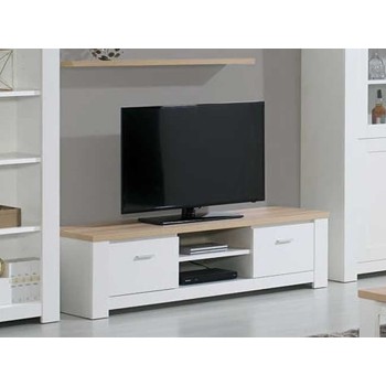 Mueble TV Florence Roble/Blanco