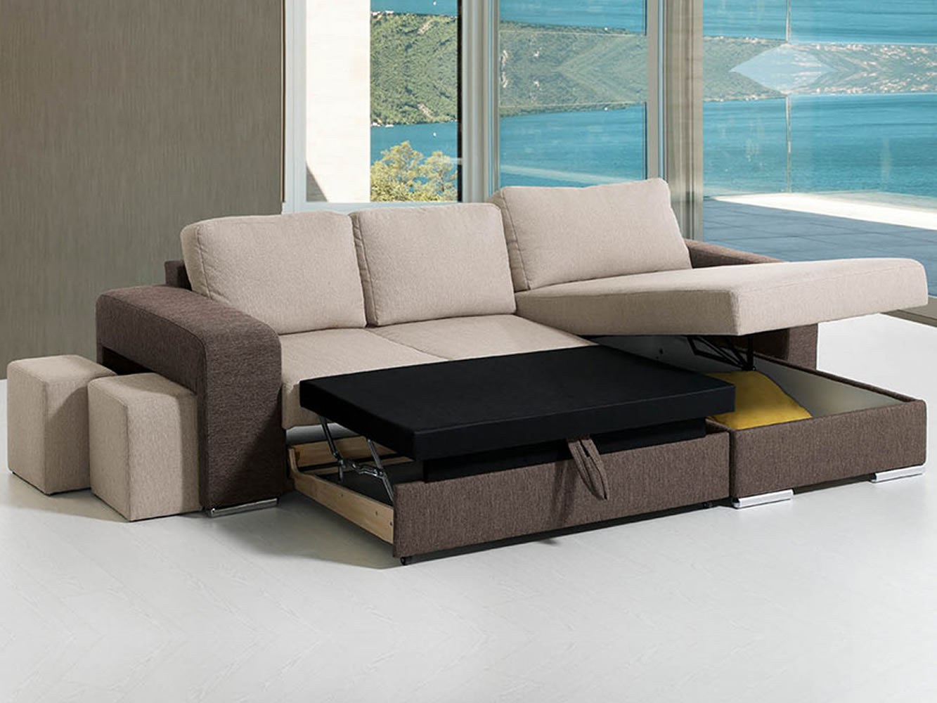 Calvin sofa bed w/chaise