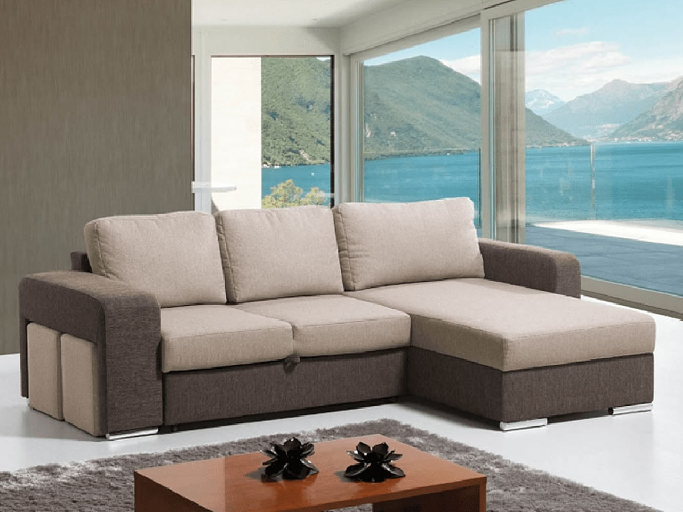 Calvin sofa bed w/chaise