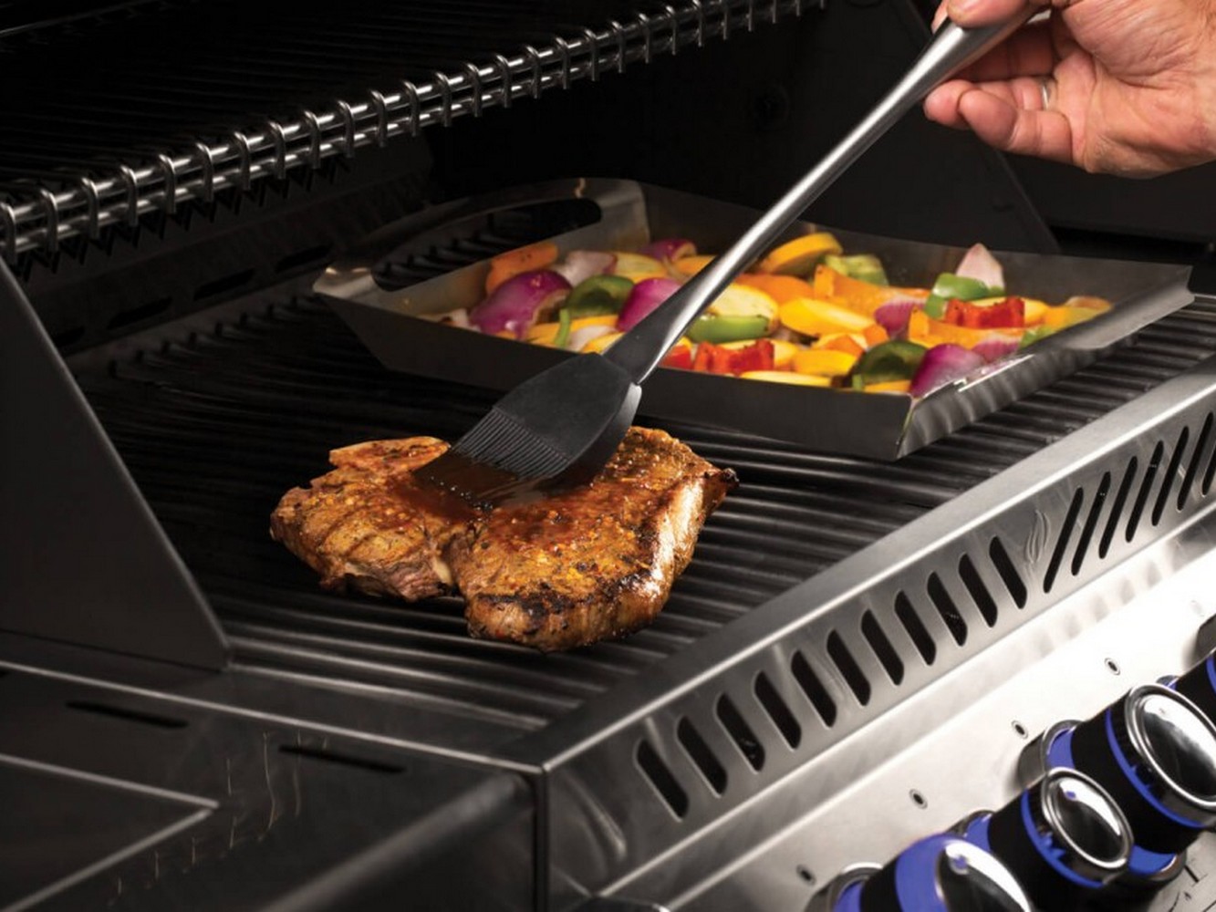 Conjunto de 3 Peças de Aço Inoxidável Napoleon