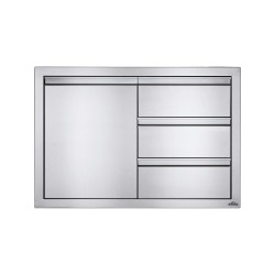 Napoleon Combinação de Porta Individual & Três Gavetas - 36'' x 24''